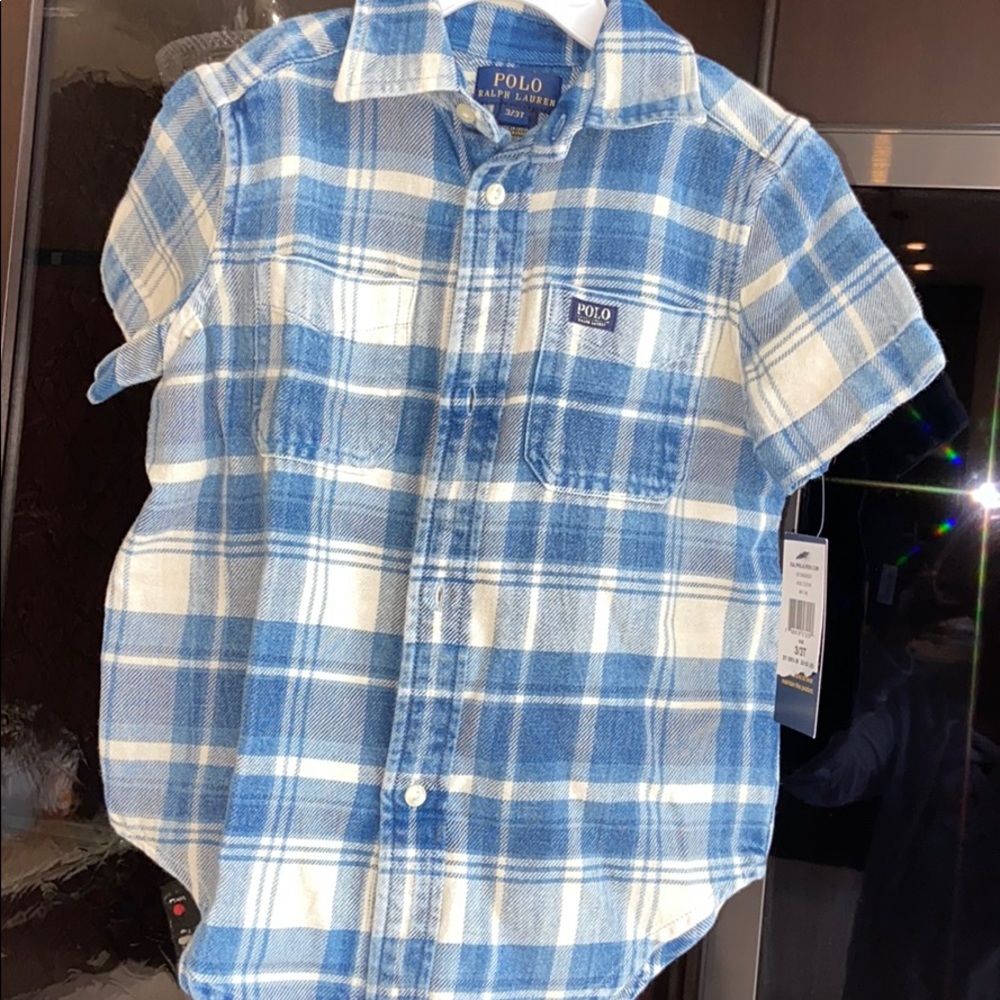 Brand new polo Ralph Lauren boy button down tee 3t